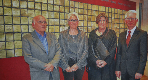 von links Rolf Wüst, Christine Welter, Waltraud Hemmerich und Pfarrer Werner Zupp (Rhein-Zeitung/Foto: Eva Catalina Blum)